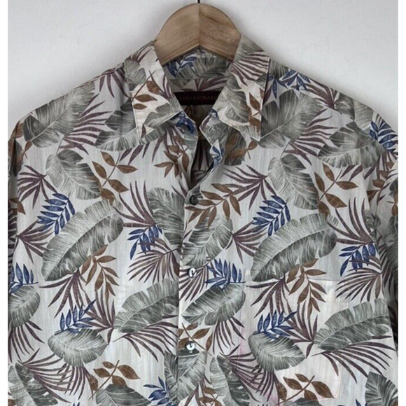Tori Richard Honolulu Hawaiian 100% Cotton Lawn Shirt Men's‎ L Aloha Camp Floral - Picture 2 of 4